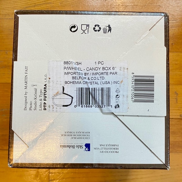 SOLD 🏷 BNIBWT Bohemian Lead Crystal candy dish - Picture 5 of 5